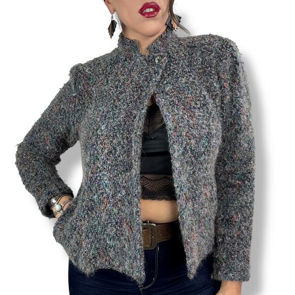 90's IT'S MAGIC by TONI GARMENT mohair single button cardigan - Picture 3 of 17